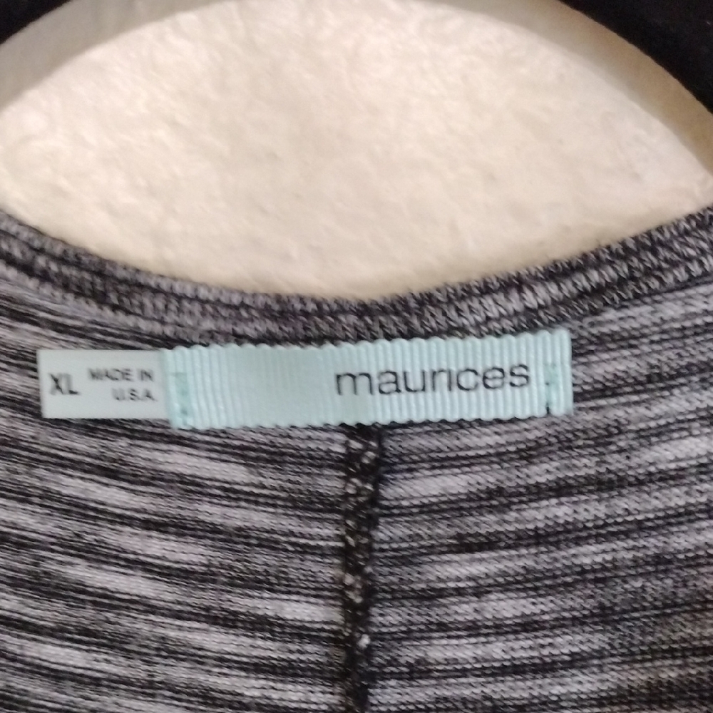 Maurices Black and Gray Cowl Neck Sweater - Picture 2 of 9